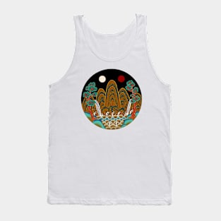 Minhwa: Sun, Moon and 5 Peaks: King's painting A_2 Type (Korean traditional/folk art) Tank Top